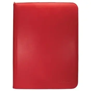 UP - Vivid 9-Pocket Zippered PRO-Binder - Red - Väl omtyckt