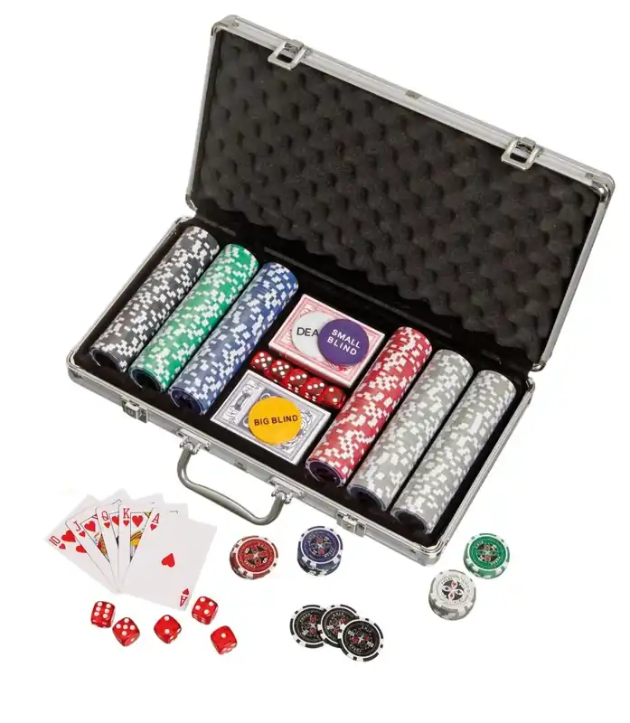 Väl omtyckt - Poker Set 300 Poker Chips In Aluminium Case 3757 Philos