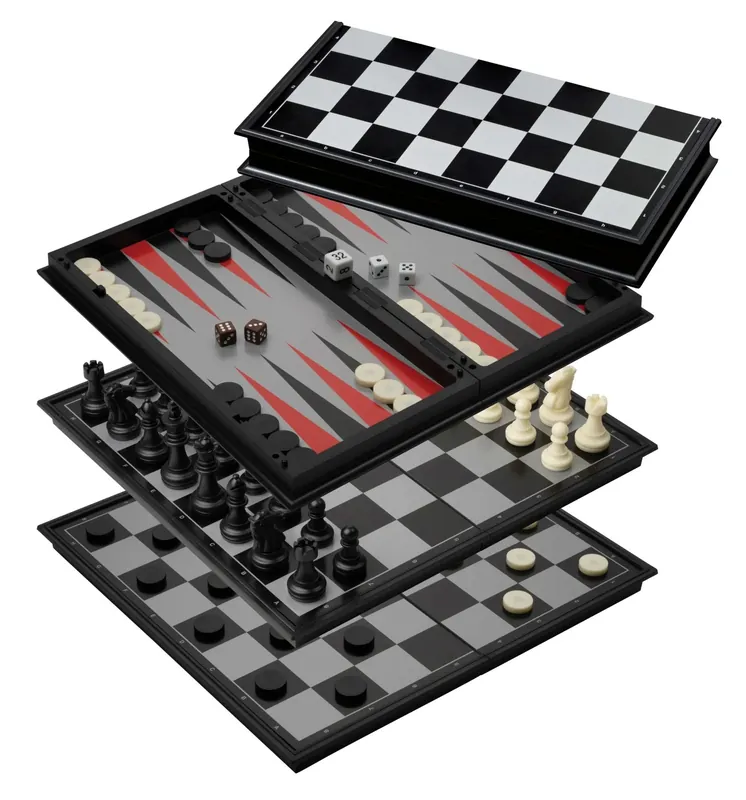 Chess Backgammon Checkers Set Field 37 Mm Magnetic 2506 Philos - Sänkt pris
