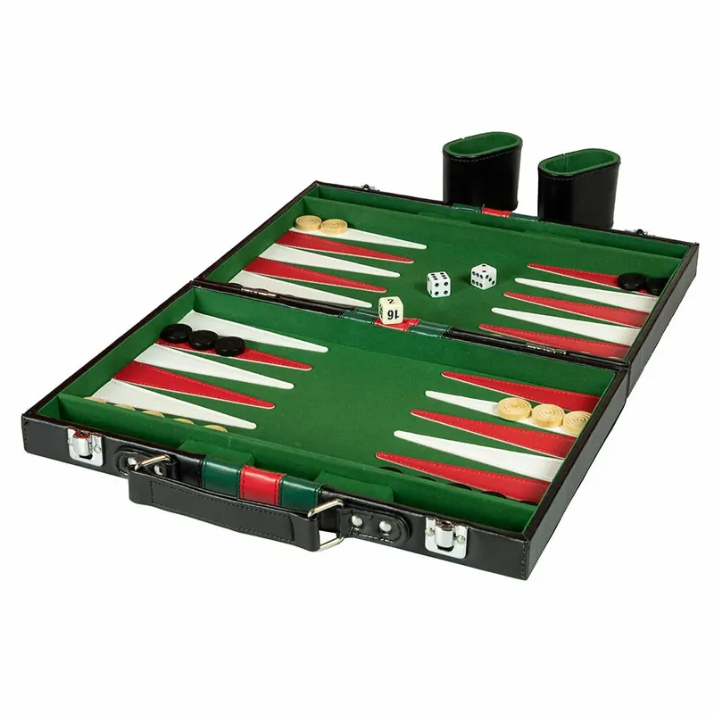 Snabb leverans - Backgammon - Leather (48x40cm)
