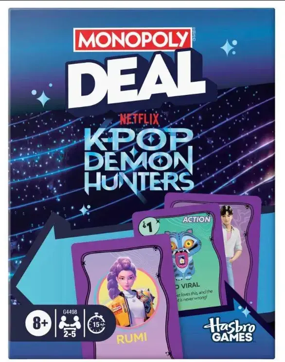 Monopoly Deal K Pop Demon Hunters - Extra bra pris