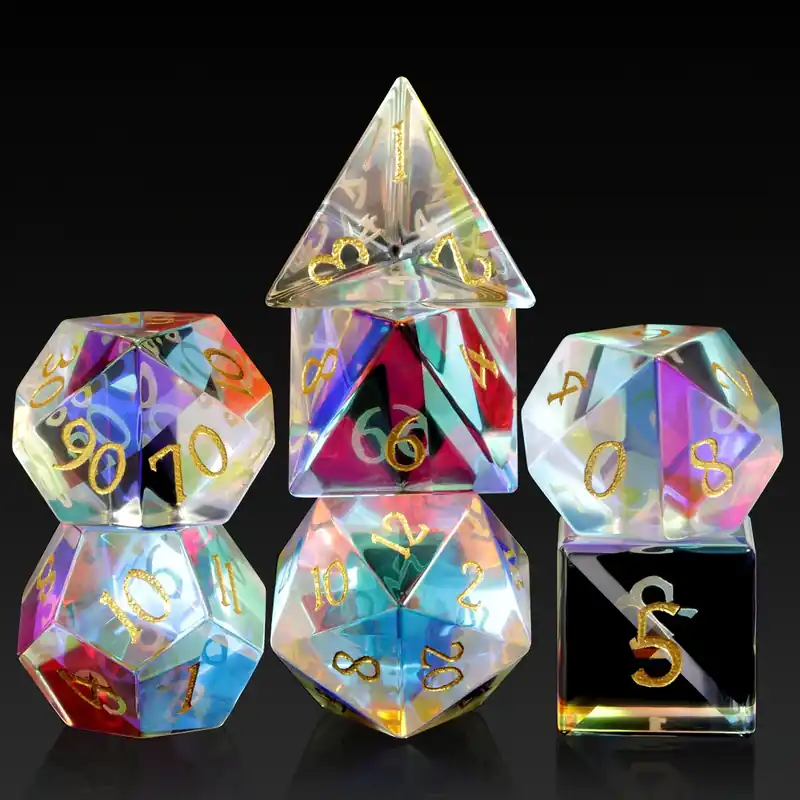 Specialerbjudande | A Role Playing Dice Set - Prismatic Glass Dice