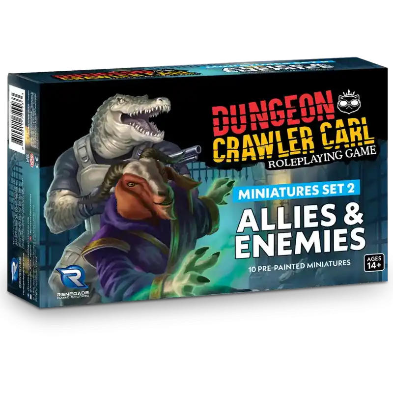 Erbjudandet går snart ut | Dungeon Crawler Carl RPG Minis Set 2 Allies & Enemies