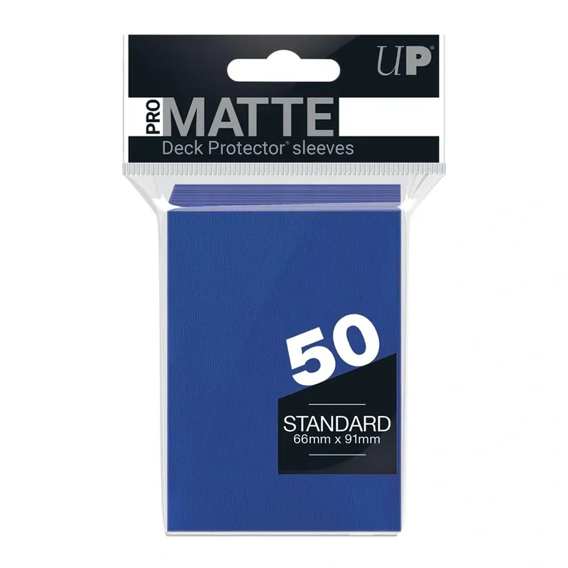 Finns i lager - Standard Sleeves - Pro-Matte - Non Glare - Blue (50 Sleeves)