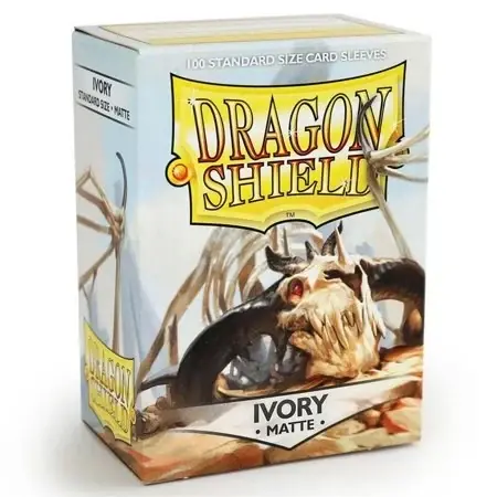 Dragon Shield Standard Sleeves - Matte Ivory (100 Sleeves) | Nedsatt pris
