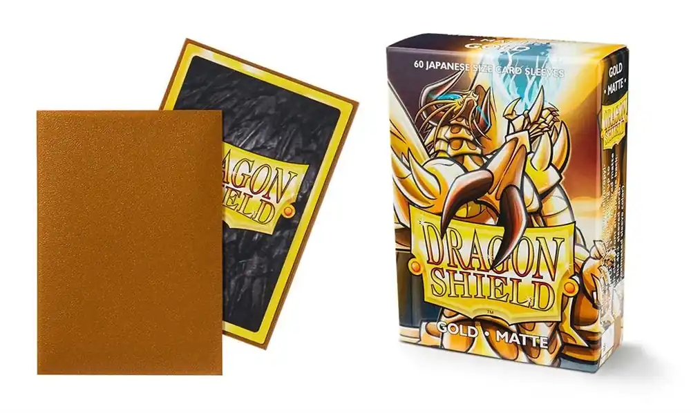 Beställ idag - Dragon Shield Small Sleeves - Japanese Matte Gold (60 Sleeves)