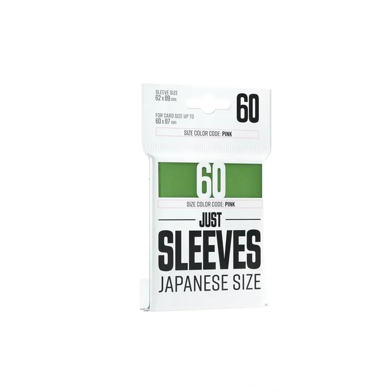 Gamegenic - Just Sleeves - Japanese Size Green (60 Sleeves) | Extra rabatt