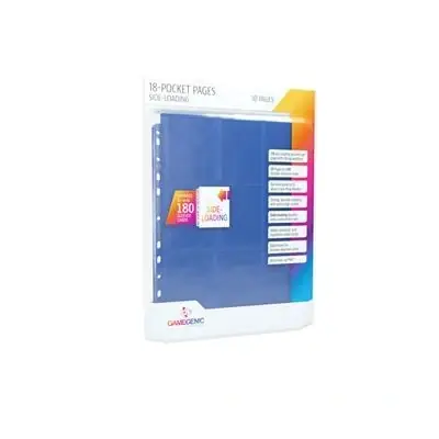 Gamegenic Sideloading 18 Pocket Pages 10 Pcs Pack Blue Gamegenic - Handla nu