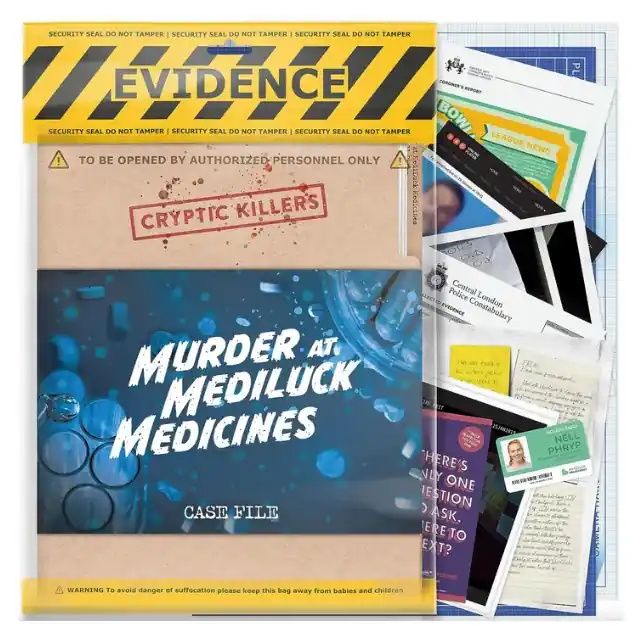 Cryptic Killers Murder at Mediluck Medicines - Nyhet