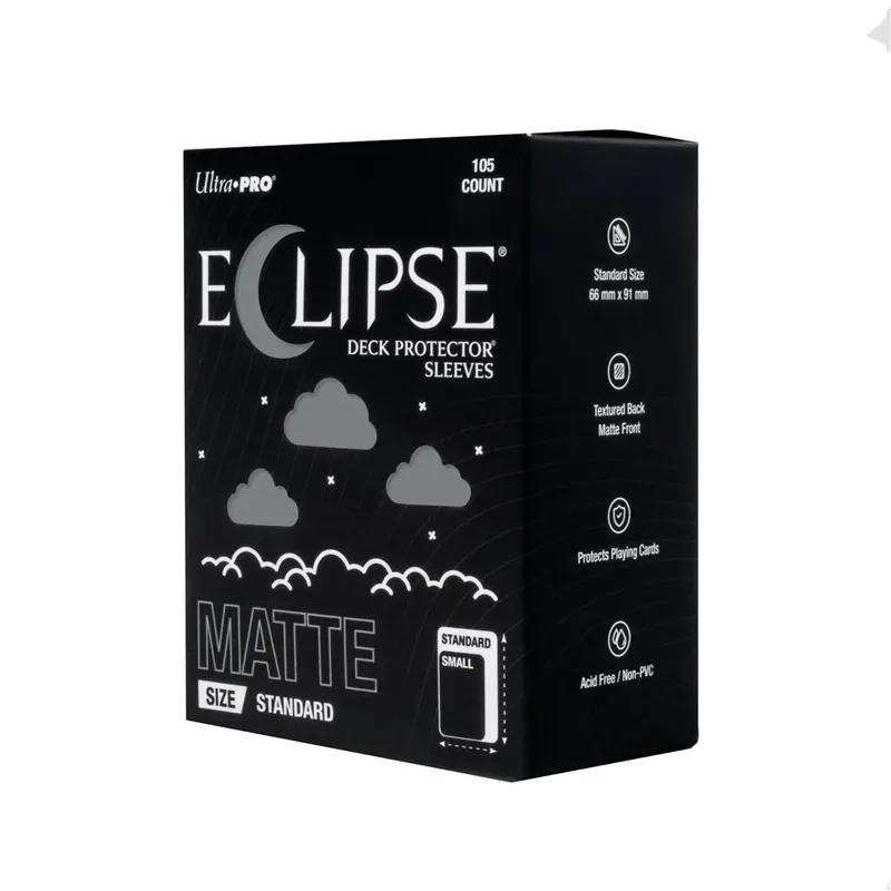 ECLIPSE® Matte Standard DECK PROTECTOR® Sleeves Smoke Grey - 105ct - Kampanjpris