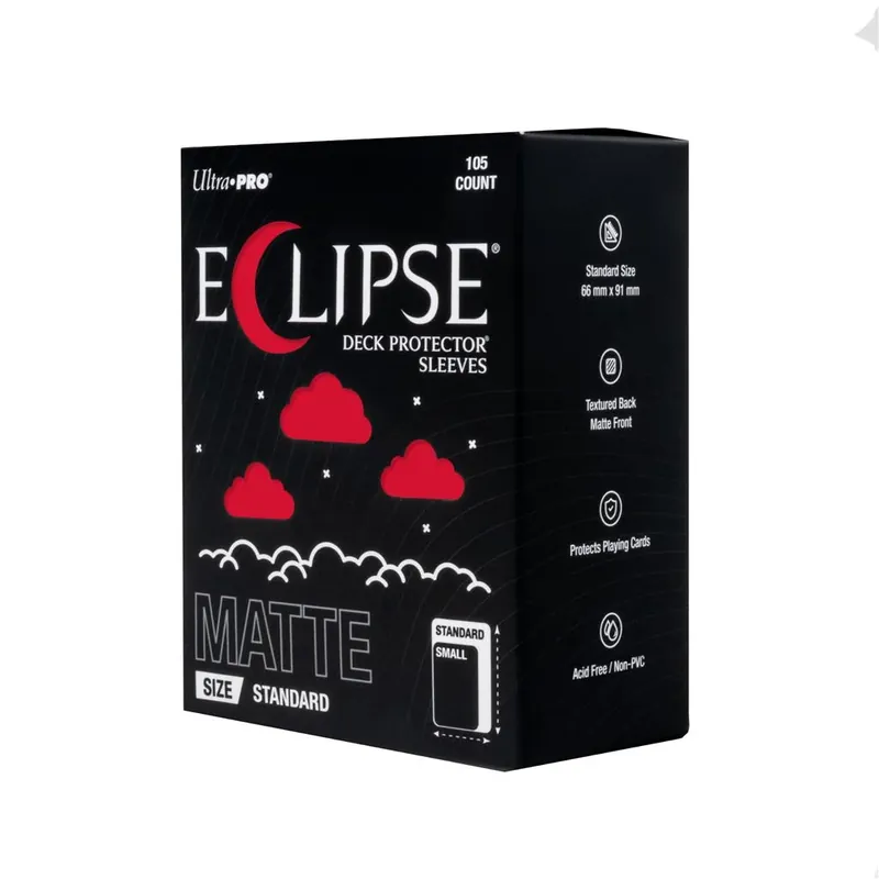 Tillverkarpris - ECLIPSE® Matte Standard DECK PROTECTOR® Sleeves Apple Red - 105ct