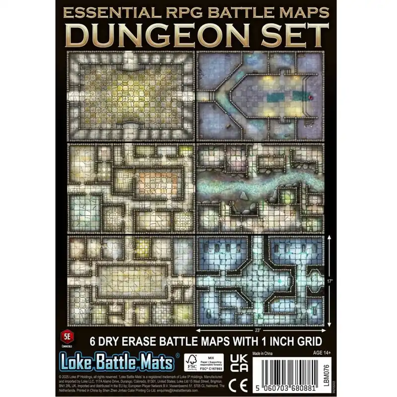 Essential RPG Battle Maps Dungeon Set - Kanonerbjudande