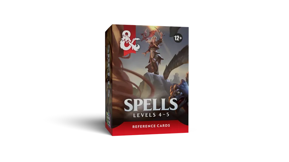 Kampanjpris - D&D Reference Cards - Spells (Levels 4-5)