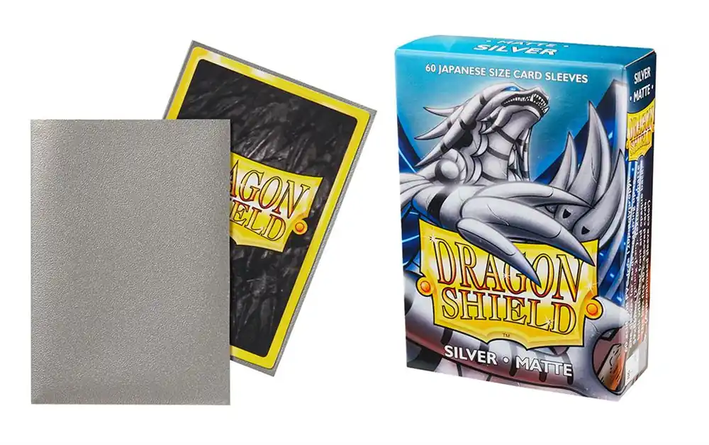 Dragon Shield Small Sleeves - Japanese Matte Silver (60 Sleeves) - Premium