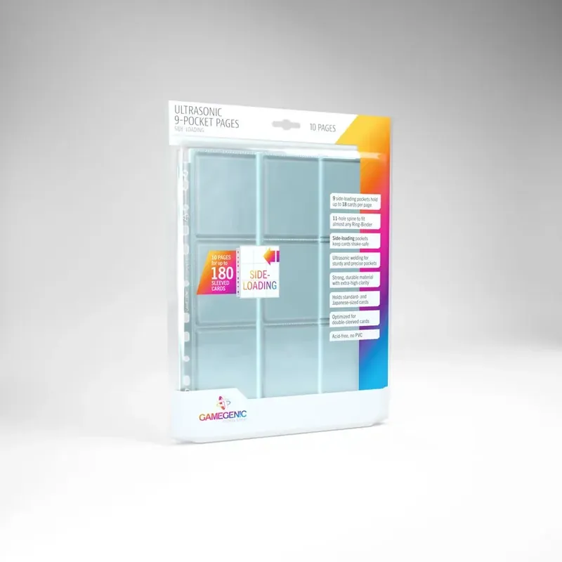 Gamegenic - Ultrasonic 9- Pocket Pages Sideloading 10 pcs pack - Superpris