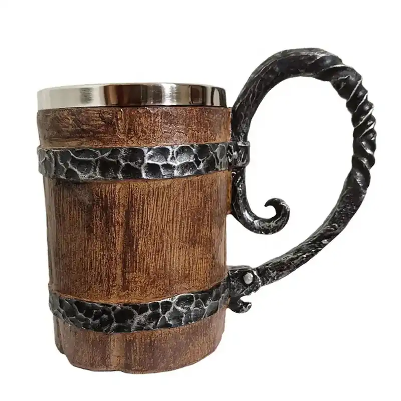 Mysterious Brown Mug 550 ml Resin Stainless Steel Brown - Finns i lager