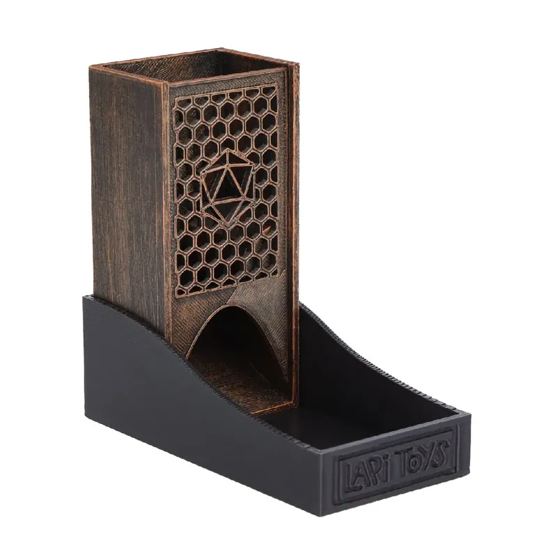 Lågt pris - Rustic Bronze Travel Dice Tower Bronze