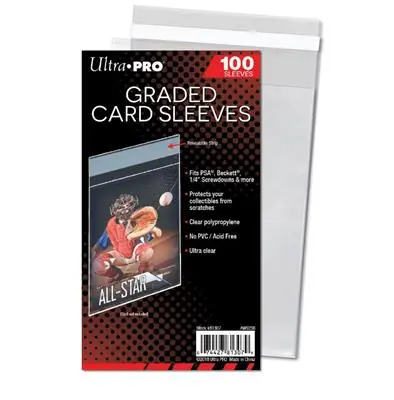 Ultra Pro - Standard Sleeves - Graded Card Sleeves Resealable (100 Sleeves) - Hög kvalitet