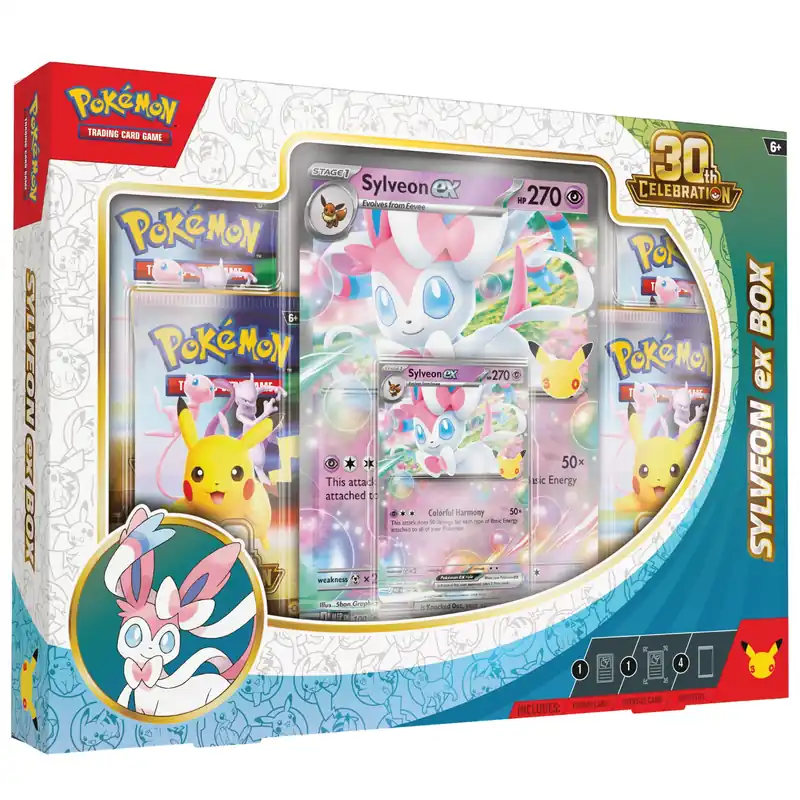 Tryggt köp | Pokémon TCG 30th Celebration Pokémon ex Box Sylveon - Max 1/kund