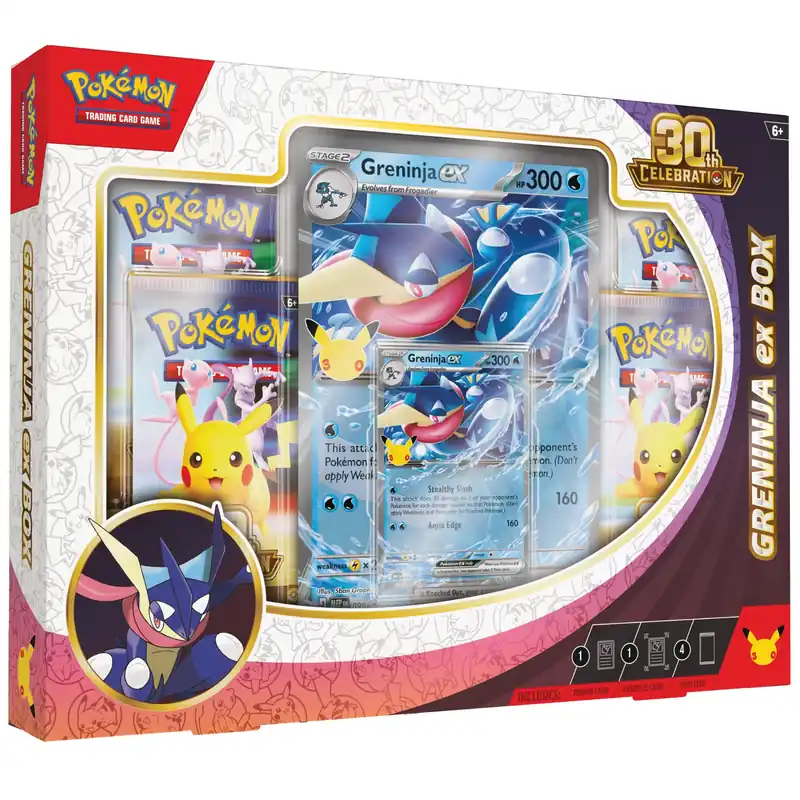 Fyndpris - Pokémon TCG 30th Celebration Pokémon ex Box Greninja - Max 1/kund
