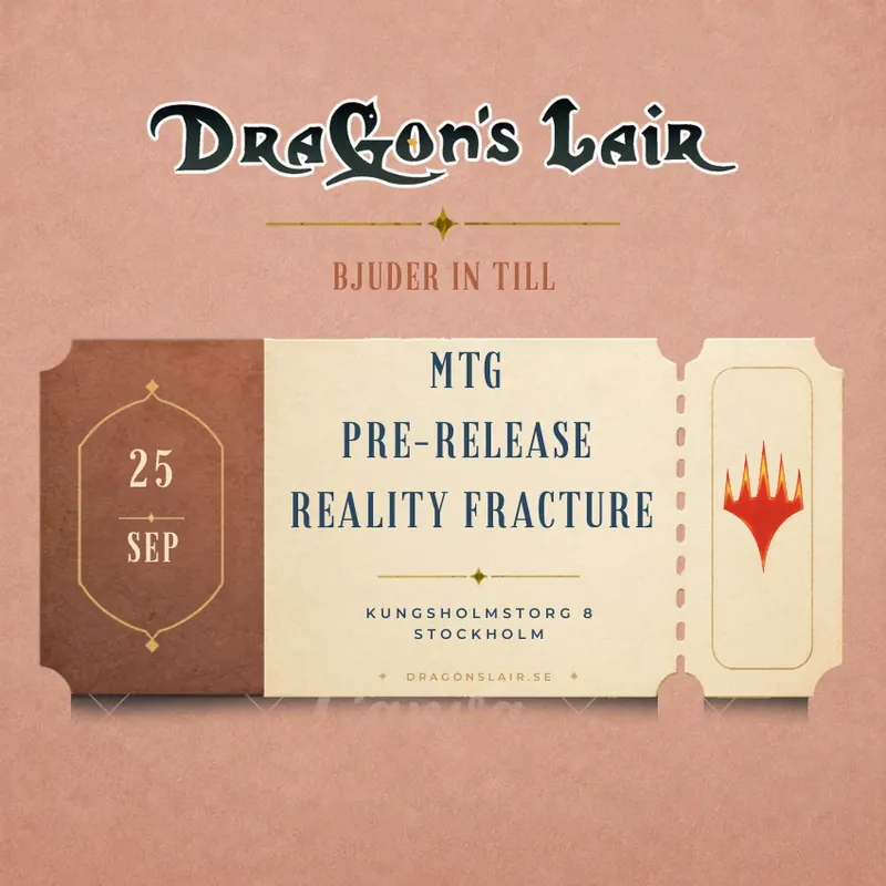 Deltagarbiljett - MTG Pre-Release Reality Fracture 25/9 - Kampanjen går snart ut