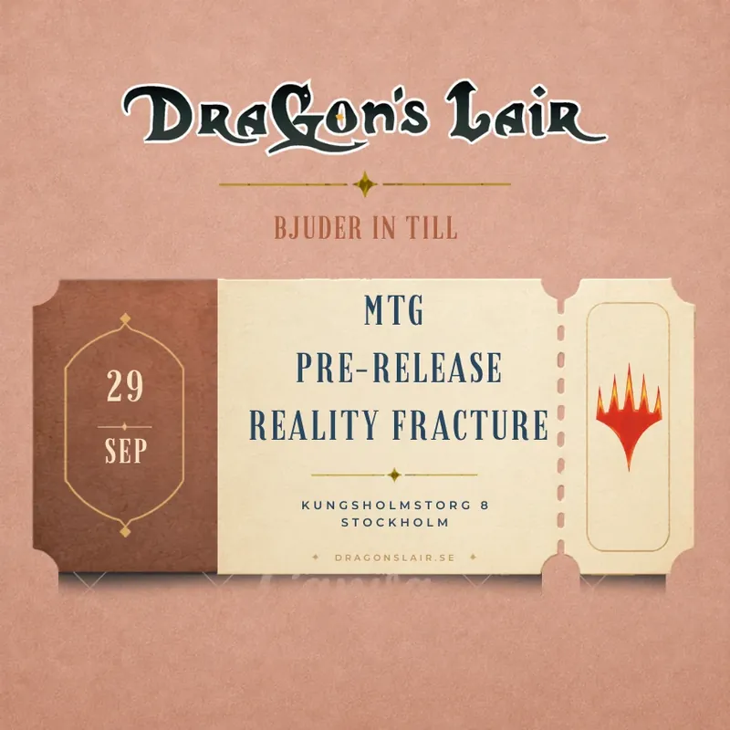 Fabrikspris | Deltagarbiljett - MTG Pre-Release Reality Fracture 29/9