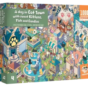 A Day in Cat Town with sweet Kittens Fish & Candies Puzzle - Populärt just nu