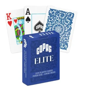 1546 Elite Poker size Jumbo index playing cards - Blue | Snabb frakt