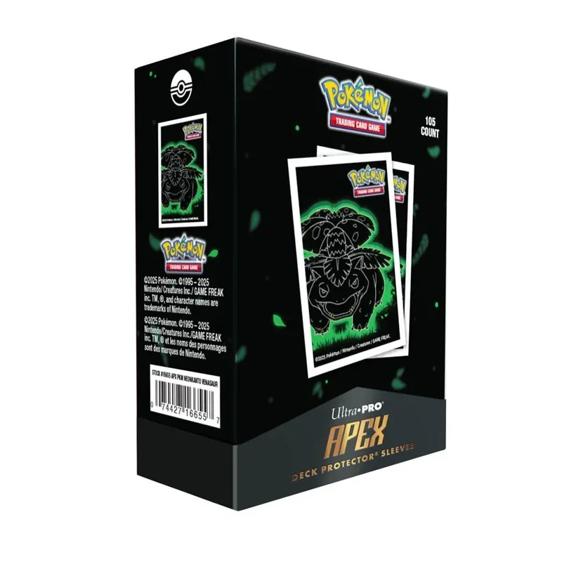 Populär - Neon Kanto 105ct APEX Deck Protector Sleeves Venusaur for Pokémon
