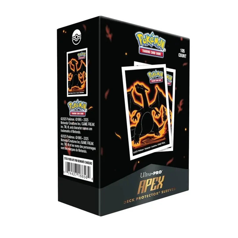 Mycket efterfrågad - Neon Kanto 105ct APEX Deck Protector Sleeves Charizard for Pokémon