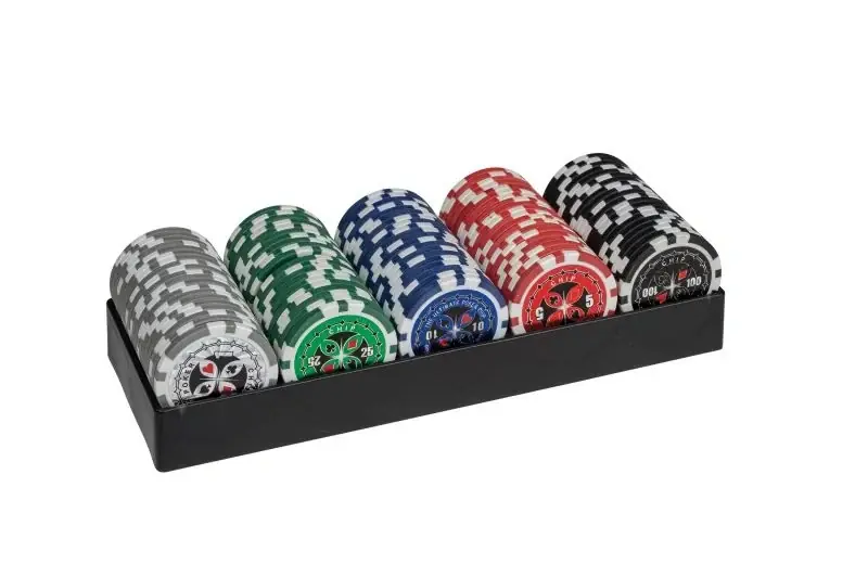 Nytt lägre pris | 100 Poker Chips In Tray 3754 Philos