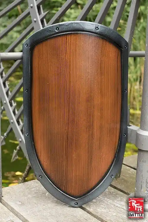 Snabb leverans - Ready for Battle Kite Shield - Wood - 60x36 cm