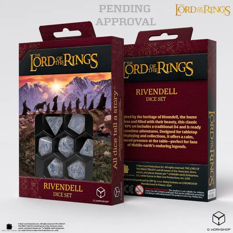 Ny lansering | The Lord of the Rings Rivendell Dice Set Stone