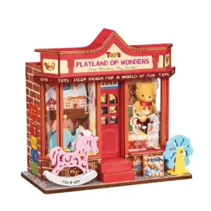 Whimsy Toy Shop - DIY Miniature House, Bookshelf Decoration Kit - Rolife - Rea