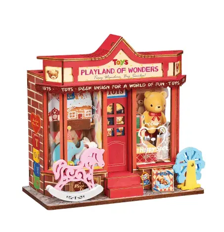 Whimsy Toy Shop - DIY Miniature House, Bookshelf Decoration Kit - Rolife - Rea