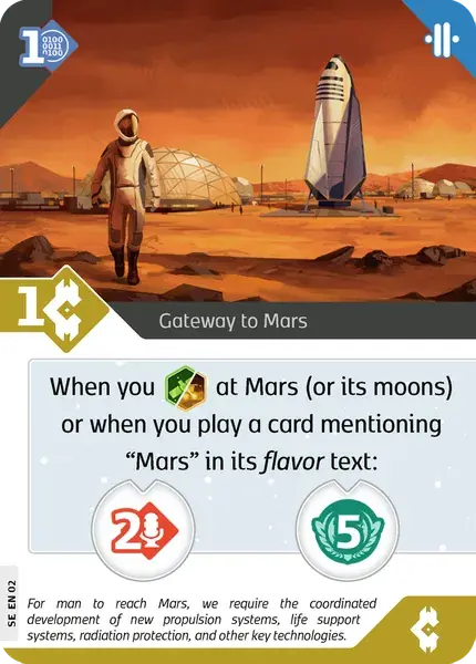 Outlet - SETI Gateway to Mars Promo Card