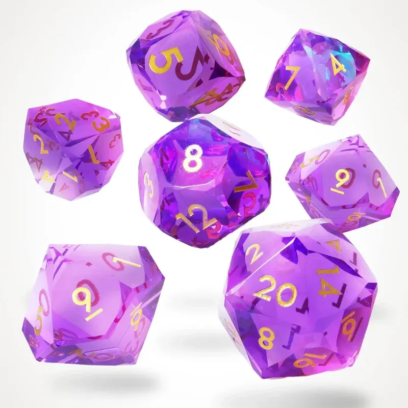 Enchanta Sharp Edge Resin Rpg Dice Set 7 | Ta chansen