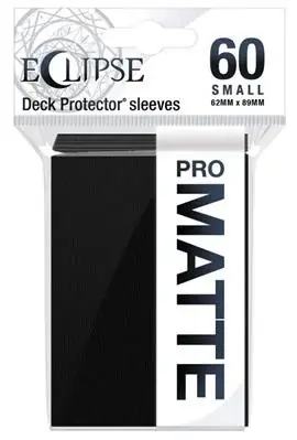 Eclipse Matte Small Sleeves Jet Black (60 Sleeves) - Extra rabatt