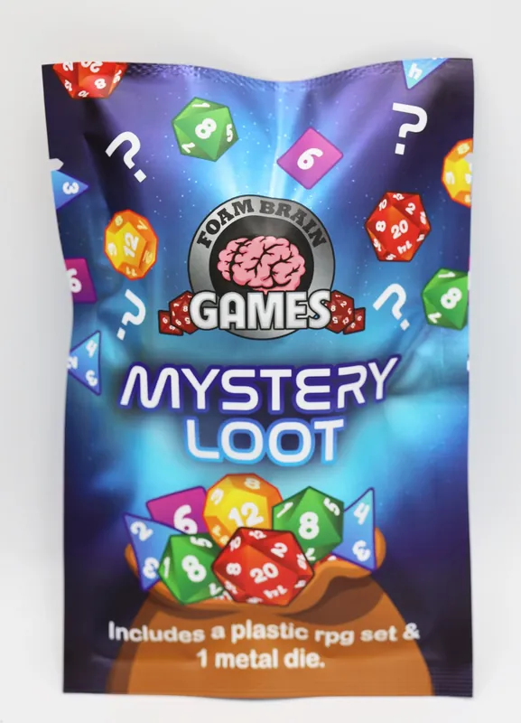 Kundernas favorit | Mystery Loot Plastic RPG Dice Set & Bonus Metal Die