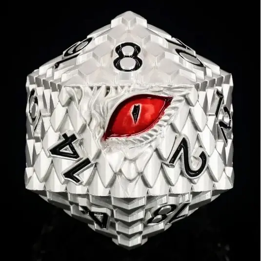 Efterfrågad - Titan D20 Silver Dragon Eye (35mm)