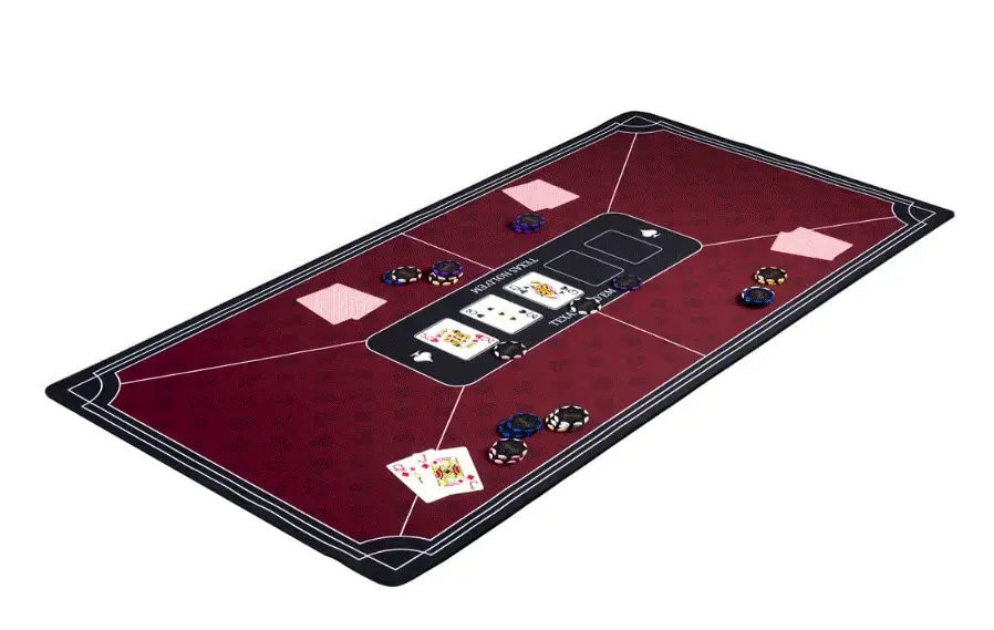 Pokermatta röd (120x60cm) - Topprodukt