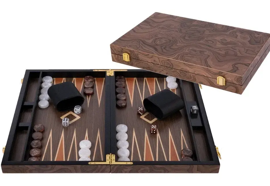 Nytt hos oss | Backgammon 18‘‘ burl walnoot
