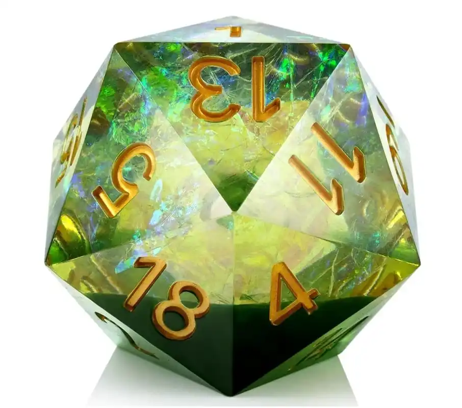 D20 Green Spectral (33mm) - Klar att skickas