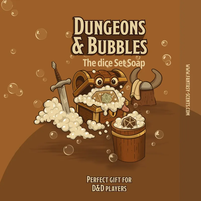 Dungeons And Bubbles Dice Set Soap Fantasy Scents | Toppkvalitet