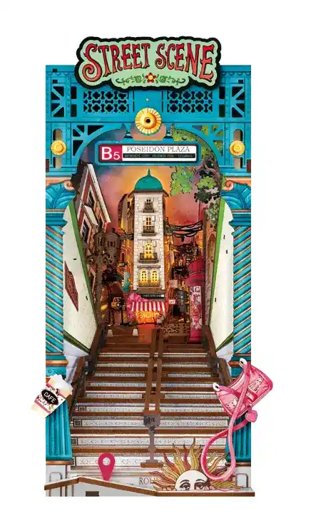 Bara idag | Street Scene - Book Nook Kit - Rolife