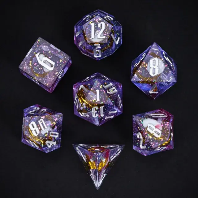 Bra pris just nu | A Role Playing Dice Set - Purple Ribbon Dice