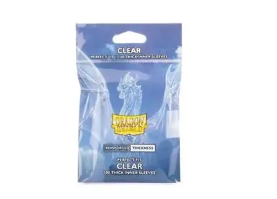 Dragon Shield Standard size Perfect fit - Inner Sleeves - Thick Inner Clear (100 Sleeves) - Prisnedsättning