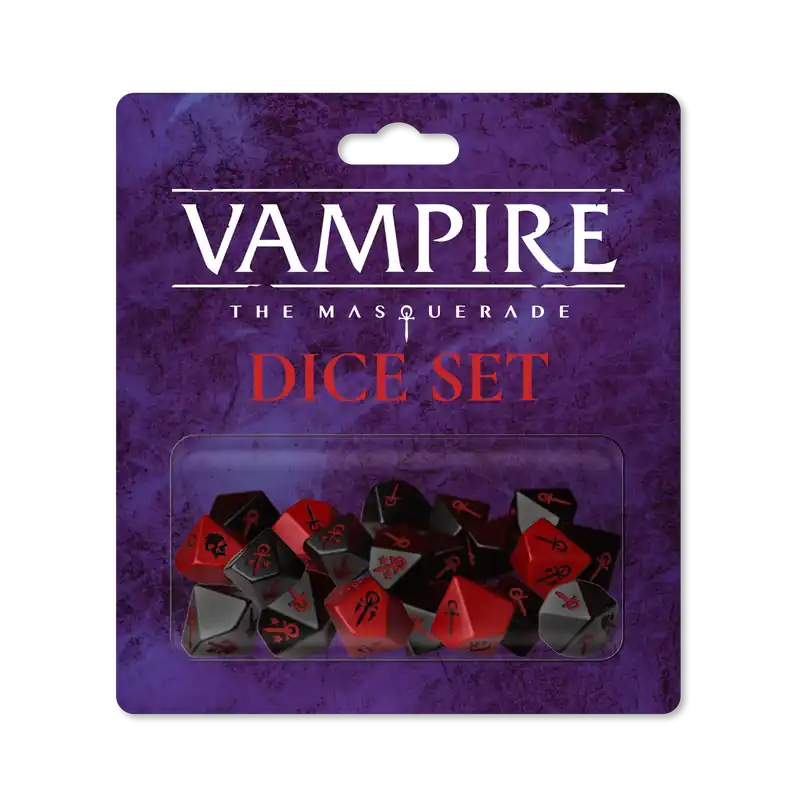 Bästsäljare - Vampire the Masquerade Dice Set MONTH OF DARKNESS
