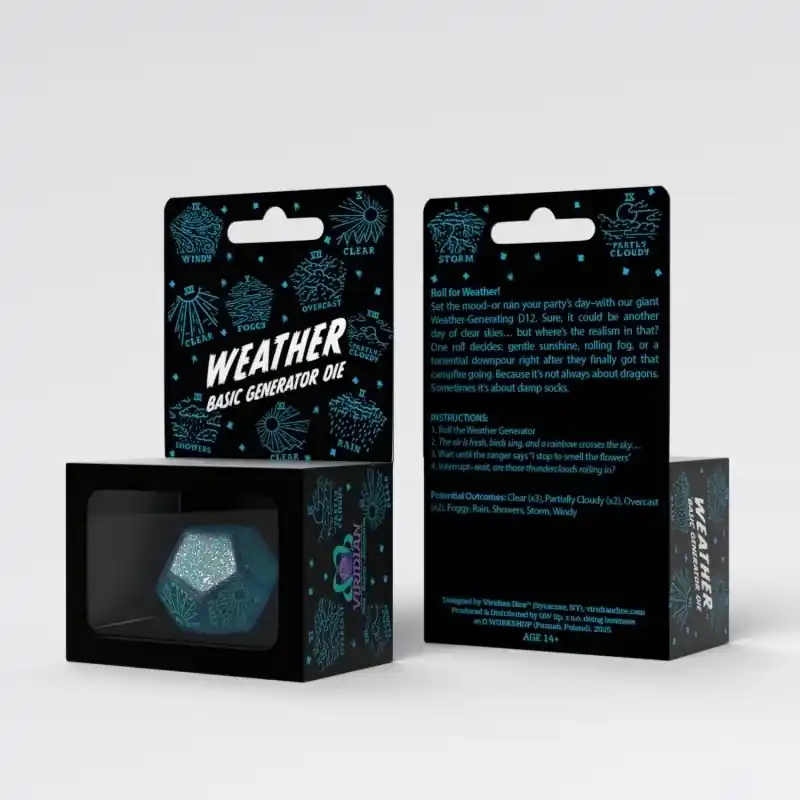 Weather Generator Die Shimmering Blue Turquise - Dagens erbjudande