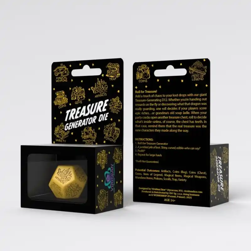 Treasure Generator Die Yellow Black | Professionell kvalitet